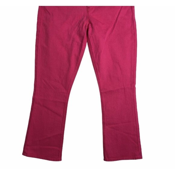 Hudson‎ Womens Pink Mid Rise Flat Front 5 Pockets Design Bootcut Leg Jeans Sz 26 - Picture 4 of 10